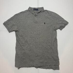 Polo Ralph Lauren Men’s Gray Short Sleeve Polo Shirt Size Large